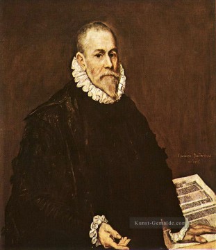  greco - Porträts eines Arztes 1577 Manierismus spanische Renaissance El Greco